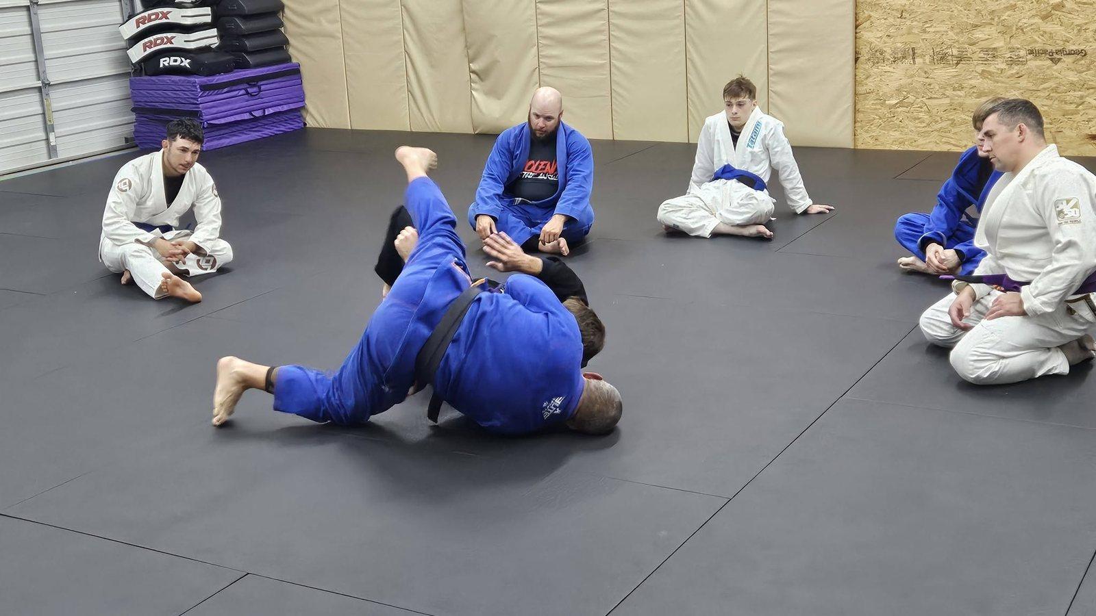 Crossville Jiu Jitsu and Thai Boxing training floor in Crossville, TN