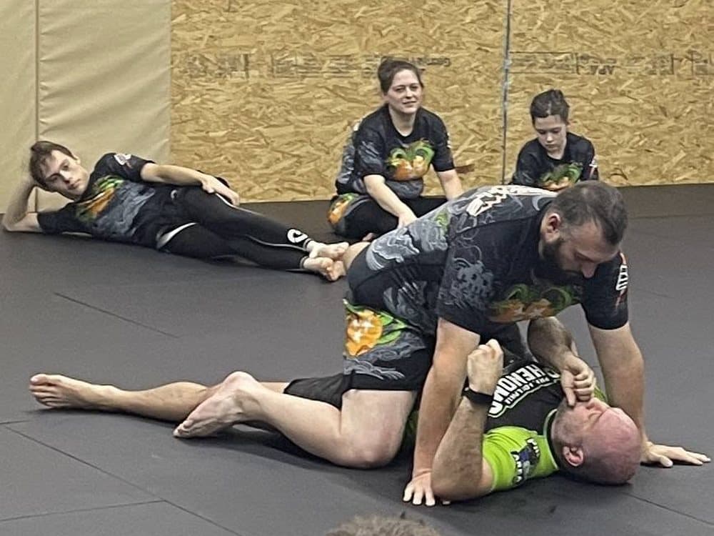 No-Gi Jiu-Jitsu class at Crossville Jiu Jitsu and Thai Boxing in Crossville, TN